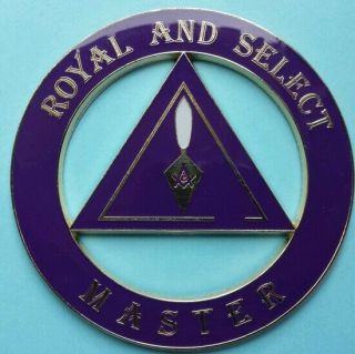 Masonic Royal And Select Master Cut - Out Car Emblem
