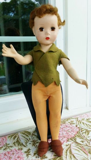 14 " Vintage 1953 Madame Alexander Walt Disney Peter Pan Doll Tagged - Fantastic