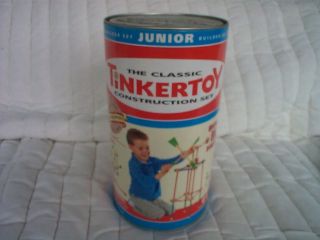 Vintage Hasbro Tinkertoy Tinker Toy Junior Builder Set Classic Construction