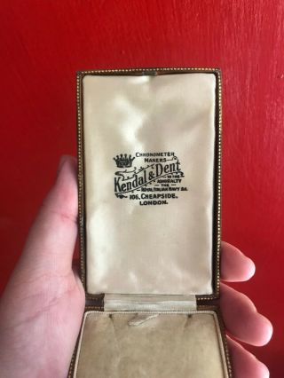 Antique Jewelry Box Necklace Velvet Silk Leather Presentation Box British Vintag