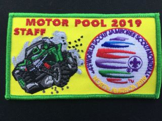 2019 World Scout Jamboree Motor Pool Staff Ist Patch