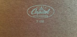 Antique Capitol Records 45 Record Double Case Gold And Black 7100 2