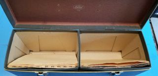 Antique Capitol Records 45 Record Double Case Gold And Black 7100 5