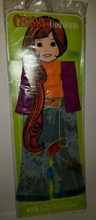Vintage Ideal Chrissy Doll Fashion Outfit - Funky Feathers