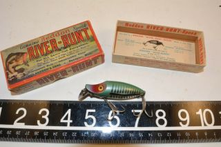 Old Early Heddon River Runt Spook Lure In The Box Colors