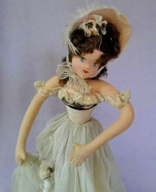 Vintage Casa Carioca Germany Lenci Type Cloth Doll Wwii Era