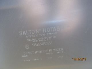 Mid Century Salton Teak Tea Cart Salton Hot Tray Top 6