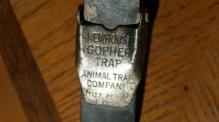 Newhouse Gopher Vintage/antique Animal Trap Company In