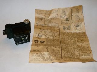 Antique Univex Micro Camera Model A Introduced In 1933 Instructions
