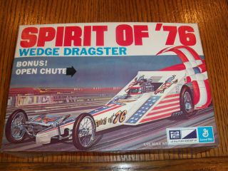 Mpc Spirit Of 76 Wedge Dragster Box Top Only 1/25 1 - 0758