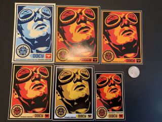 Vintage Goggles Sticker Set Obey Shepard Fairey Andre The Giant Poster Print