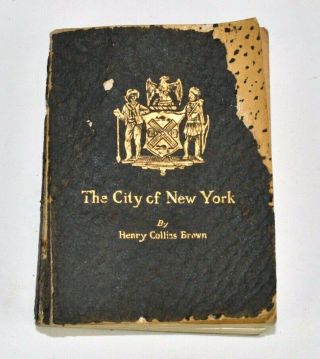 The City Of York Miniature Antique Book,  Henry Collins Brown Illus 1915 Sm1a