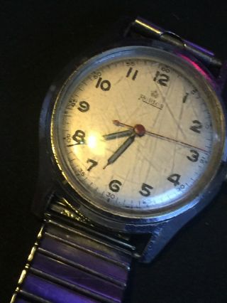 Unusual Engraved Vintage Gents Watch.  Spares Repair