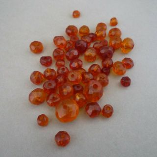 ANTIQUE NATURAL BUTTERSCOTCH/HONEY BALTIC AMBER LOOSE FACETED BEADS 9.  2 GRAMS 2