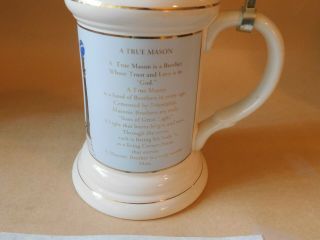 Masons 4th Limited Edition of A TRUE MASON STEIN with 2