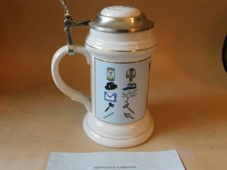 Masons 4th Limited Edition of A TRUE MASON STEIN with 3