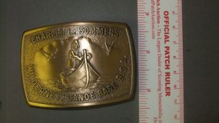 Boy Scout Charles L.  Sommers Canoe Base Buckle 3740ii