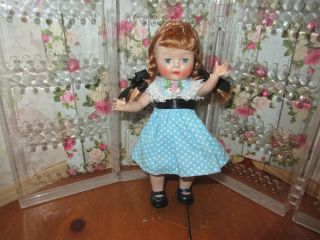 Vintage Muffie Walker Doll 1960s 8 " Dressed Cute