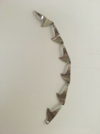 Bent Knudsen Sterling Silver Shark Fin Bracelet
