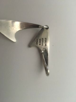 Bent Knudsen Sterling Silver Shark Fin Bracelet 3