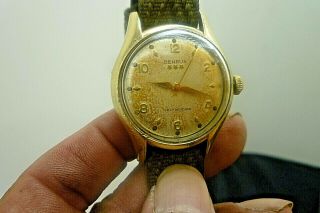 Mens 32mm BENRUS 3 STAR Self Winding 10K RGP Vintage Swiss Watch 2