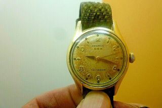 Mens 32mm BENRUS 3 STAR Self Winding 10K RGP Vintage Swiss Watch 3