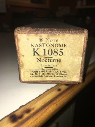 Antique / Vintage Kastonome Piano Roll - K1085 - Nocturne