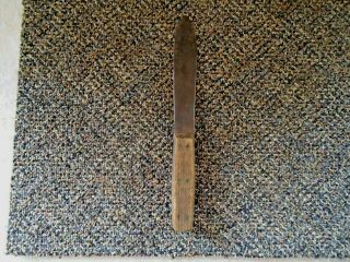 Vintage Wooden Handle Throwing Knife ? " Great Collectible Item "