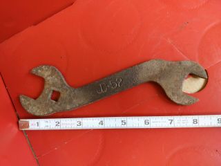 John Deere Vintage Wrench Jd - 52 Tractor Farm Tool Antique