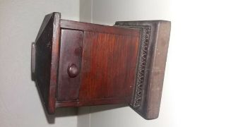 Antique Wood Money Box Very Old And Dirty Needs Shed Find