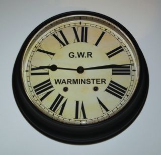 Great Western Railway,  Gwr Victorian Style Waiting Room Clock,  Warminster.