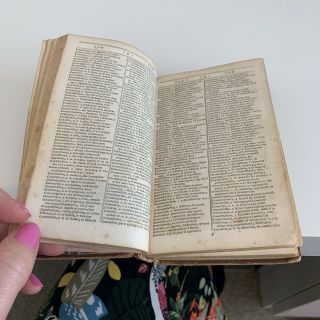 Antique Johnson’s Dictionary Of The English Language 1814 4