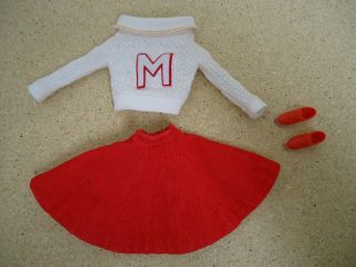 Vintage Barbie/midge Cheer Outfit With Tennis Shoes