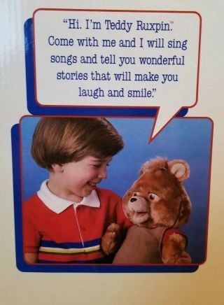 1985 VINTAGE Teddy Ruxpin Worlds of Wonder Talking Bear,  tapes and books 5