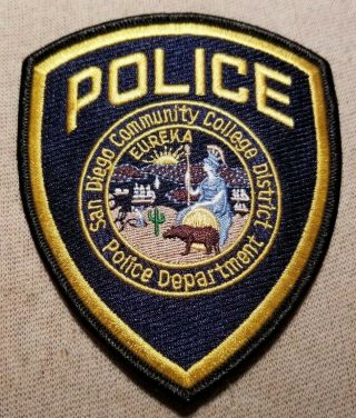 Ca San Diego Community College District California Police Patch