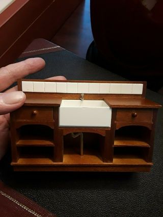 One Country Style Kitchen Sink Cabinet By John Baker Doll House 1:12 Scale