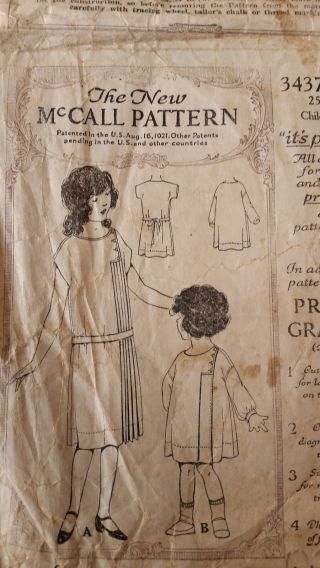 Antique Sewing Pattern - Child 