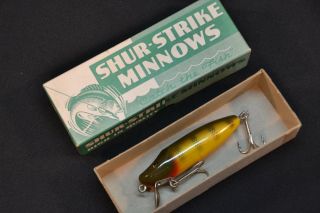 Vintage Shur Strike Minnows Lure Frr - 0