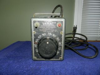 Antique Variac Autotransformer W5MT3 General Radio Company NR 2