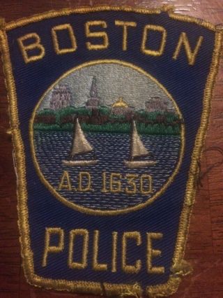 Massachusetts Police - Boston Police - Ma Police Patch