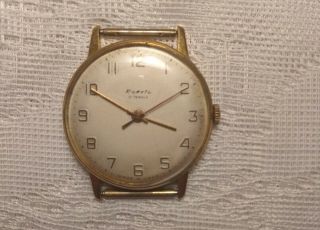 Wristwatch Raketa Au 12.  5 Ussr Vintage Russian Watch