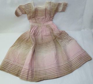 Antique Doll Dress For 18 - 20 " Antique Bisque Or China Head Doll