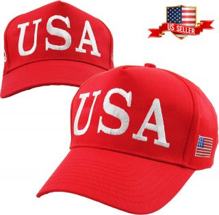 Usa Trump Hat - 45th President - Make America Great Again - Red Cap