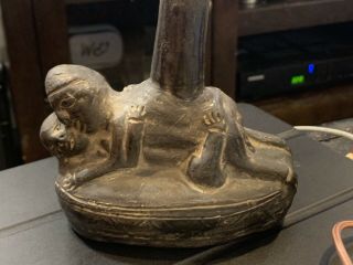 Pre - Columbian Peruvian Stirrup Vessel,  Erotic Blackware,  Chimu - Incan