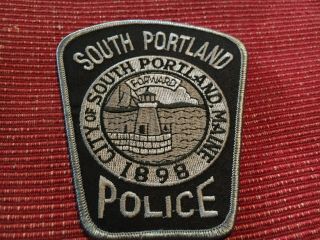 South Portland Maine Police Patch Subdued