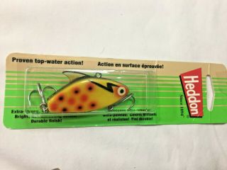 Vintage Heddon Sonic - Yellow/black/red Spots Unfished Nos/new Fishing Lure