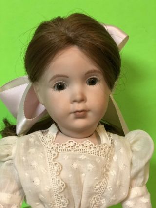 14 inch Grace Corey Rockwell Bisque Doll Wearing Antique Dress 2