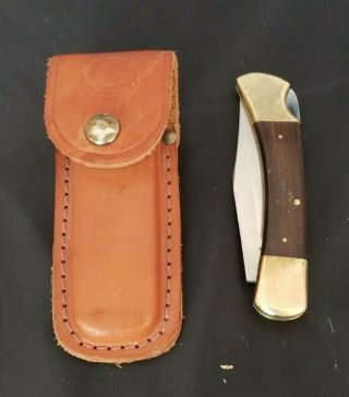 Vintage,  Klein Tools Inc,  44037 Folding Knife,  With Belt Sheath,  Lock Blade