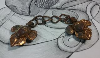 Vintage Jewelry: 5 " Antique Acorn Cloak Clips,  Acornsection 1 1/2 " X1 1/4 " 180801