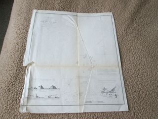 1853 U.  S.  Coast Survey Nautical Chart " Sow & Pigs Reef,  Massachusetts "
